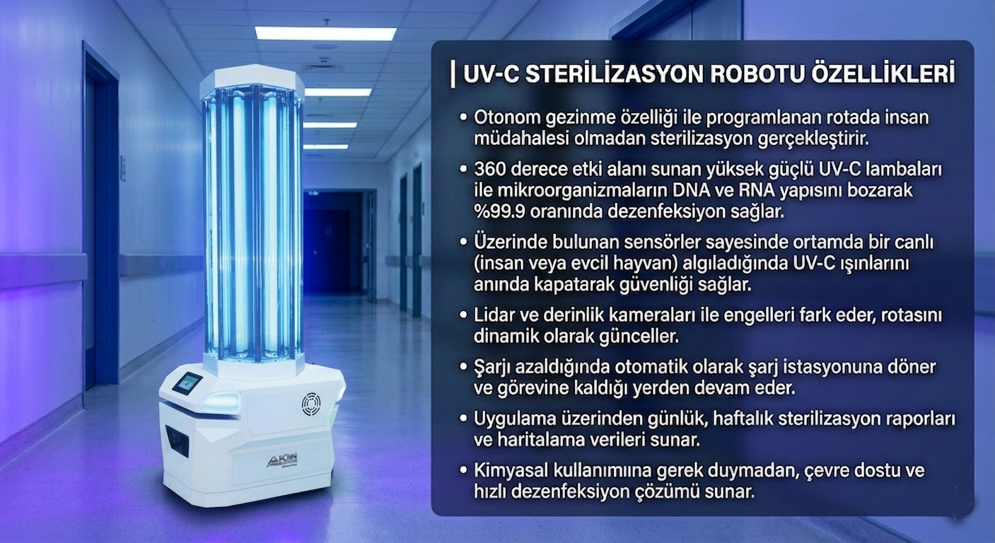 UV-C Sterilizasyon Teknik Özellikler