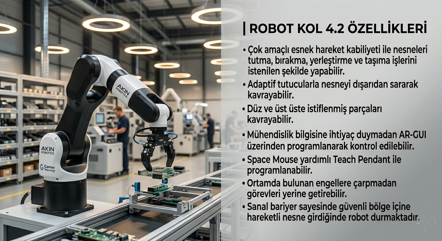 Robot Kol 4.2 Teknik Özellikler
